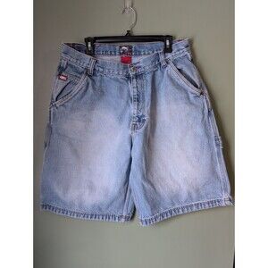 Mecca Mens Sz 36 Baggy Skater Denim Jean Shorts Y2K